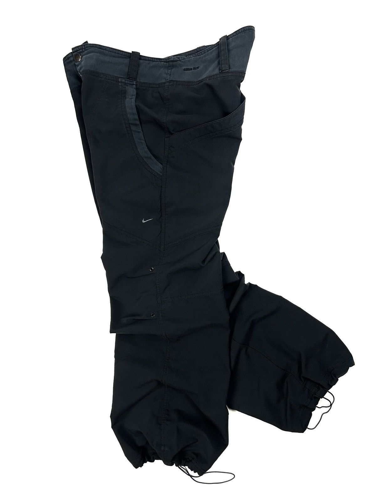 Nike Vintage Y2K Nike Baggy Fit Track Pants Nylon Black Women's M Size 30" / US 8 / IT 44 - 1 Thumbnail