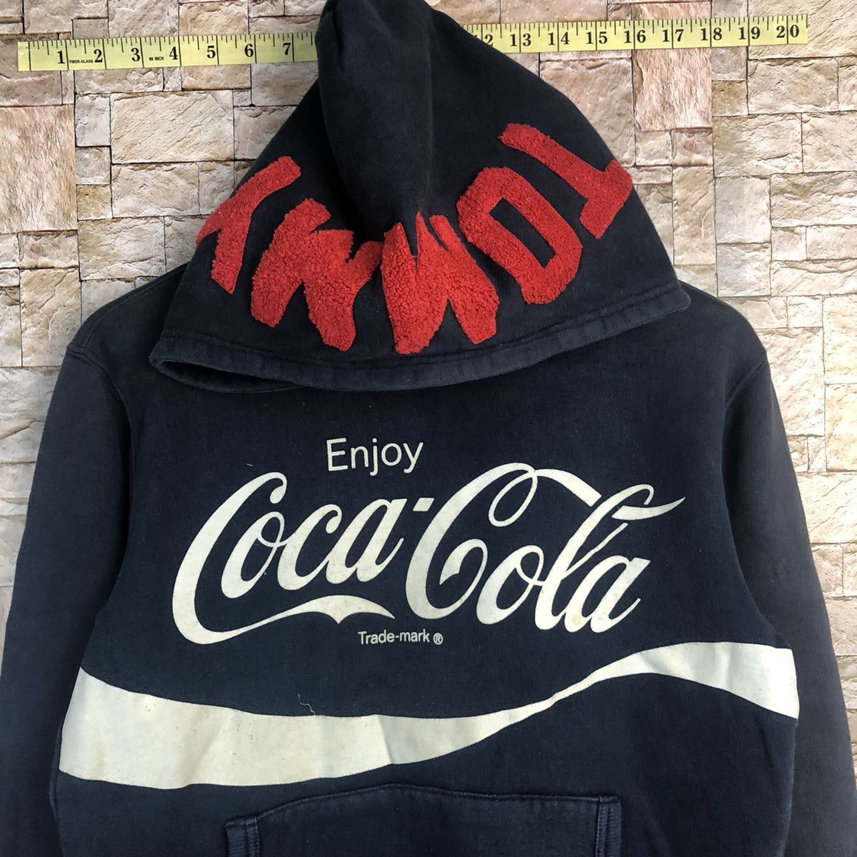 Coca Cola Tommy Hilfiger X Coca Cola Dark Blue Hoodie #A186 Size US M / EU 48-50 / 2 - 5 Thumbnail