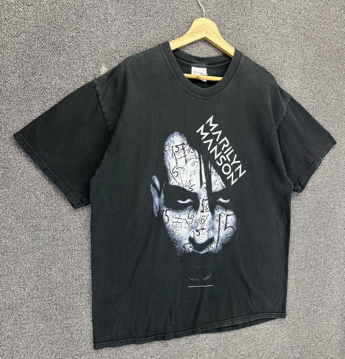 Band Tees Vintage Marilyn Manson Punk Rock Band Tees T Shirts Size US XL / EU 56 / 4 - 2 Thumbnail