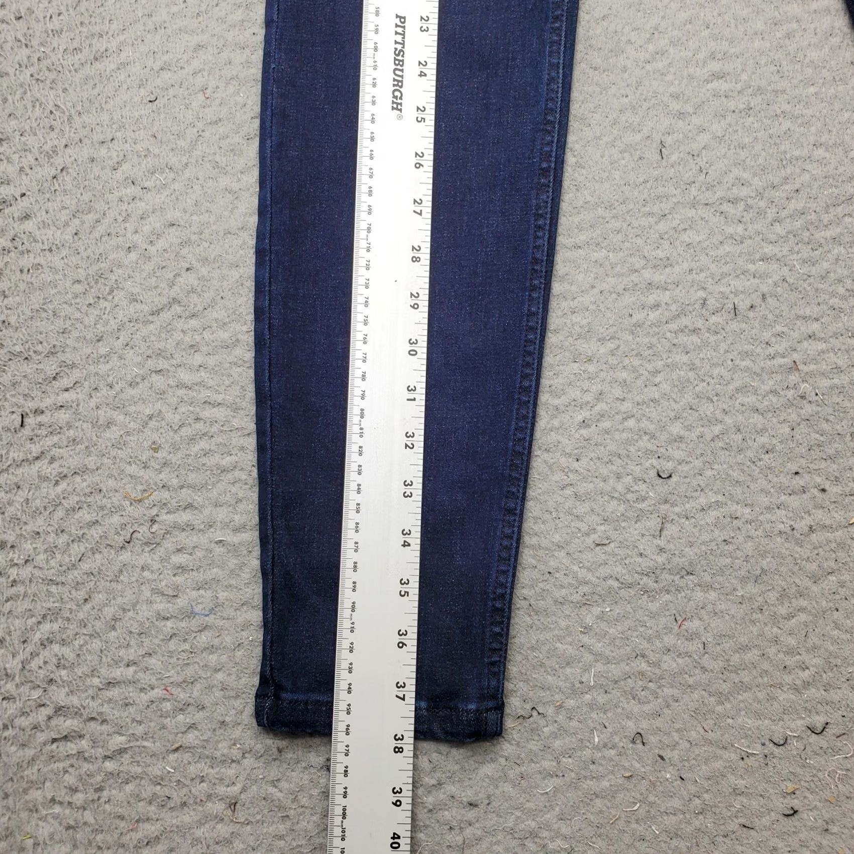 Denime G by Giuliana Skinny Jeans Womens Size 10 Blue Denim Stretch Slim Fit Dark Wash Jeans Size 32" / US 10 / IT 46 - 3 Thumbnail