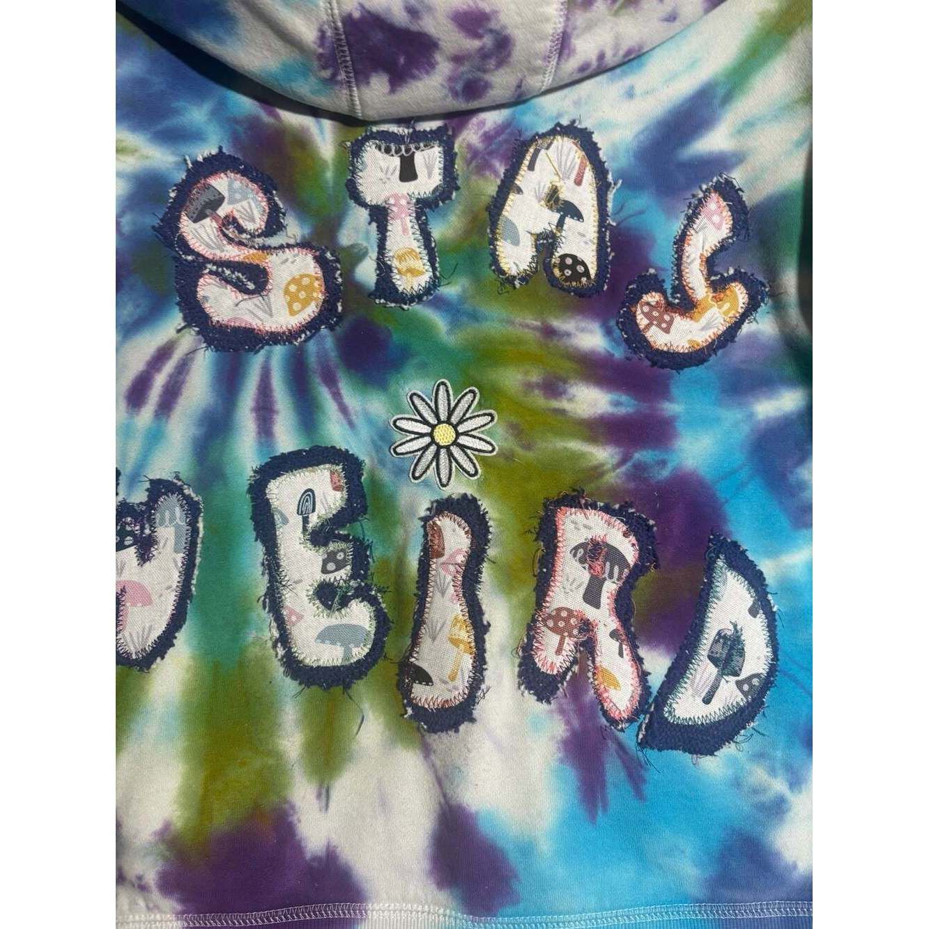 Champion Reworked Dead Champion Stay Weird Mushroom Tie Dye Full Zip Size M / US 6-8 / IT 42-44 - 4 Thumbnail