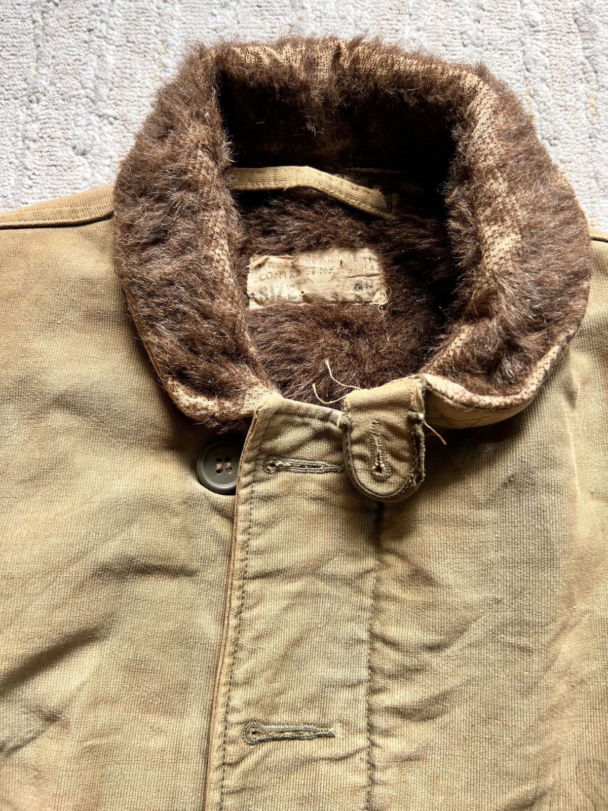 Vintage 40’s Ww2 Era USN 1st Pattern N1 Deck Jacket Size US M / EU 48-50 / 2 - 2 Thumbnail