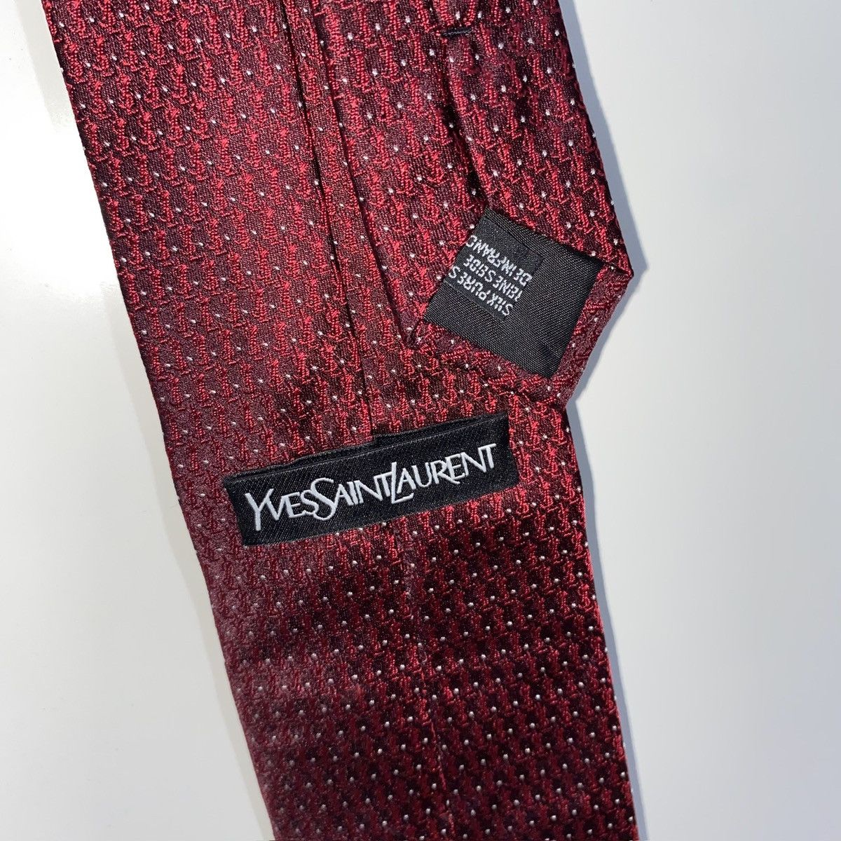Yves Saint Laurent YSL YVESSAINTLAUREN MONOGRAM TIE Size ONE SIZE - 4 Thumbnail