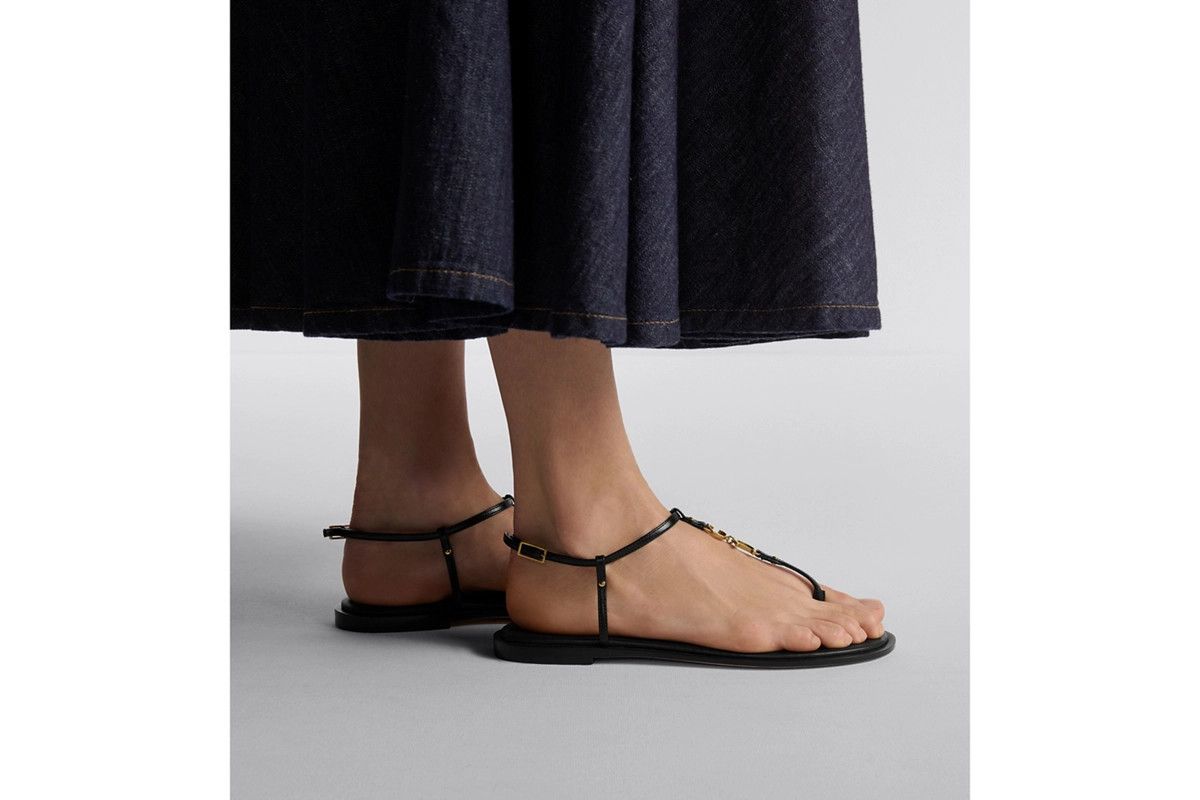 Dior o1bcso1str0226 Cest Dior Thong Sandal in Black Size US 10 / IT 40 - 6 Thumbnail