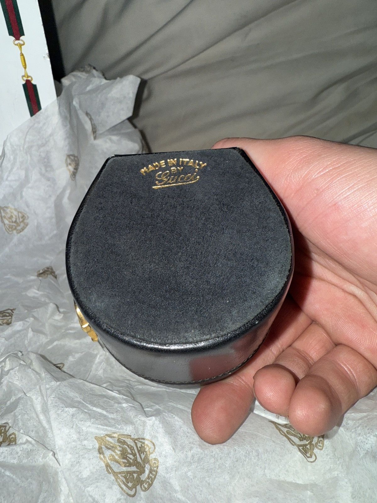 Gucci Gucci 1970s-80s Desk Lighter - Leather Case - Original Box Size ONE SIZE - 19 Thumbnail