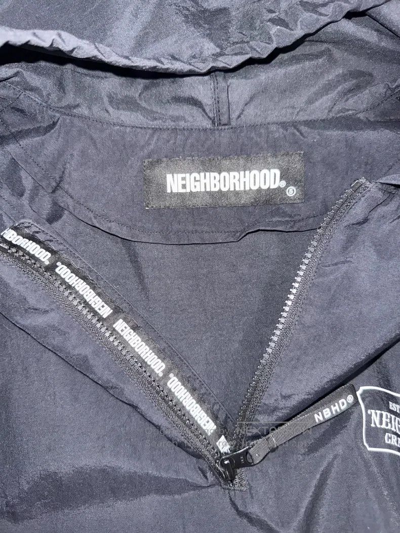 Neighborhood Neighborhood Nylon Hooded Half-Zip Fleece Jacket Size US XL / EU 56 / 4 - 4 Thumbnail