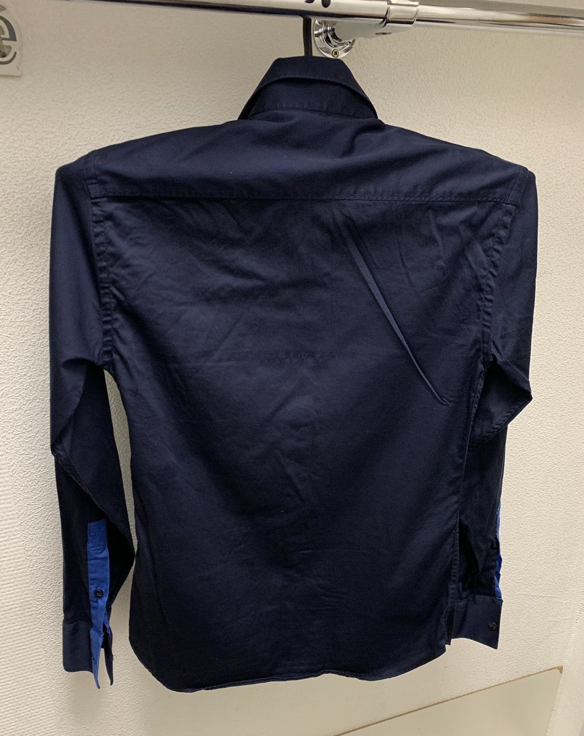 Versace Versace collection slim navy blue shirts long sleeve S Size US S / EU 44-46 / 1 - 2 Thumbnail