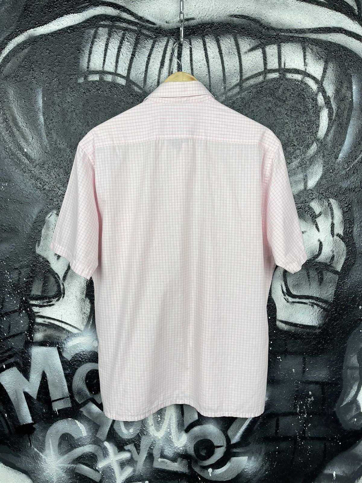 Yves Saint Laurent Yves Saint Laurent Vintage Pink Checkered Shirt Size L Size US L / EU 52-54 / 3 - 10 Thumbnail