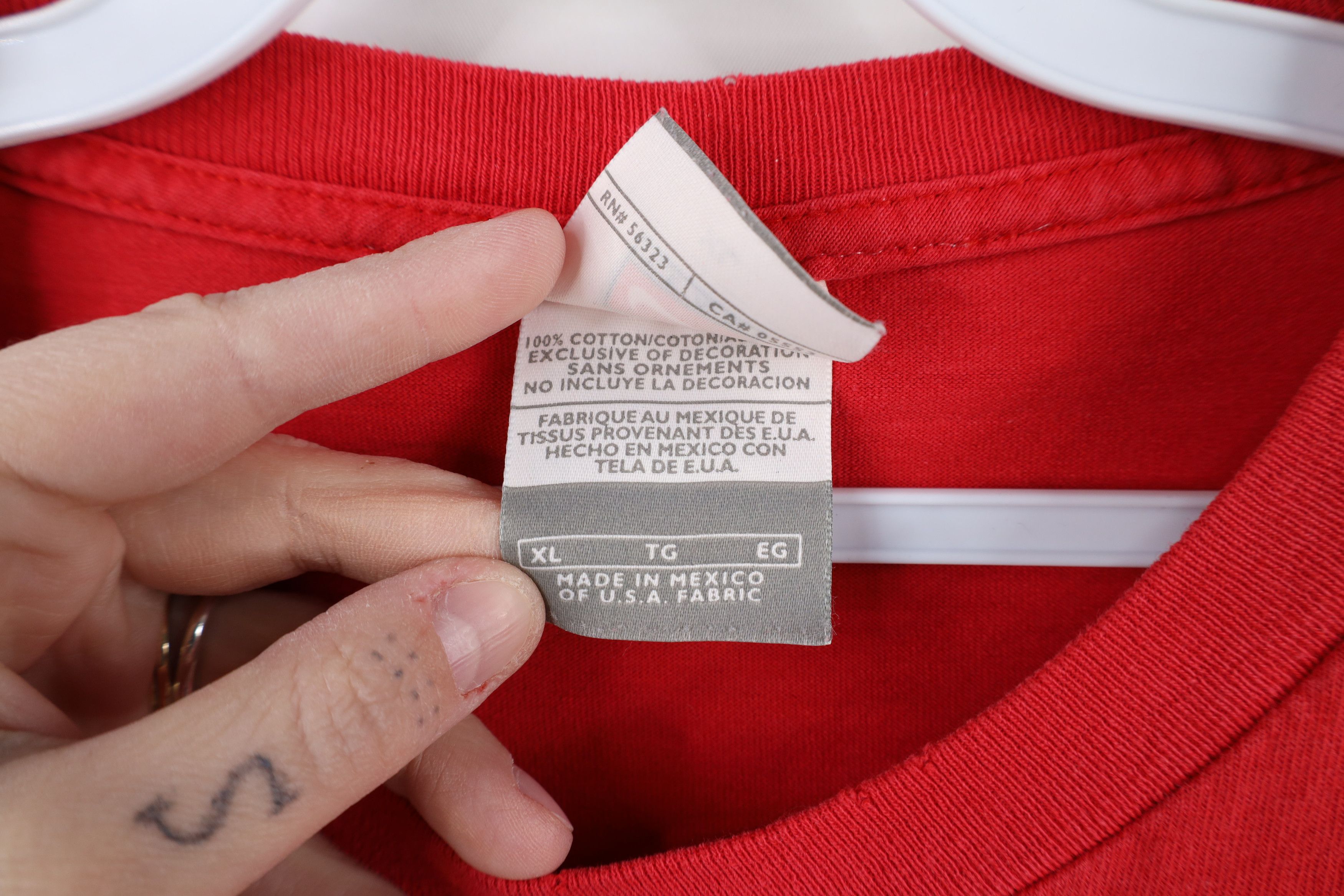 Nike × Vintage Vintage 90s Y2K Nike Swoosh Ohio State Horseshoe T-Shirt Size US XL / EU 56 / 4 - 14 Thumbnail