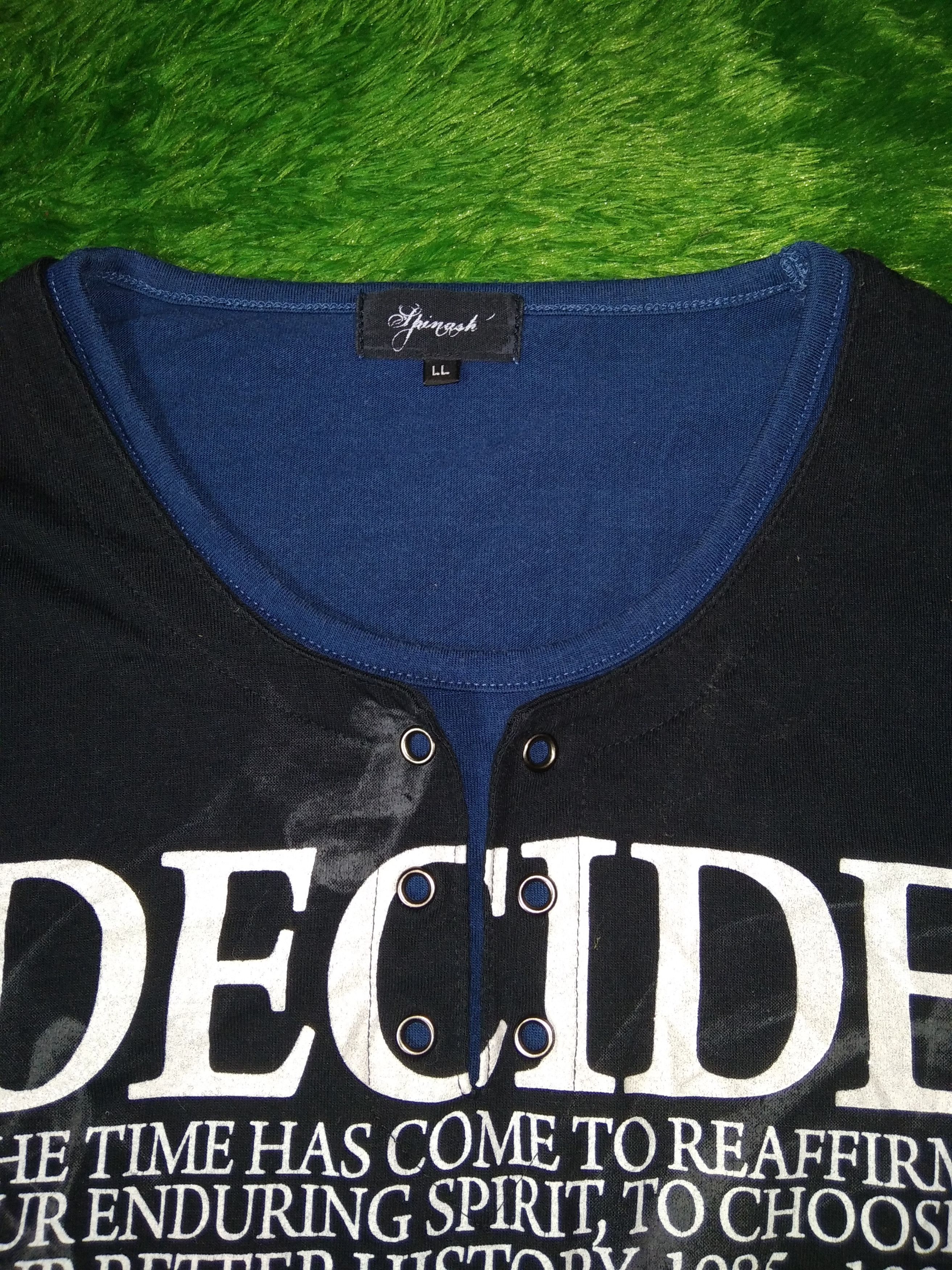 If Six Was Nine × Japanese Brand × Le Grande Bleu (L.G.B.) VTG Spinash Poem Double Layered Long Sleeve T shirt Size US L / EU 52-54 / 3 - 6 Thumbnail