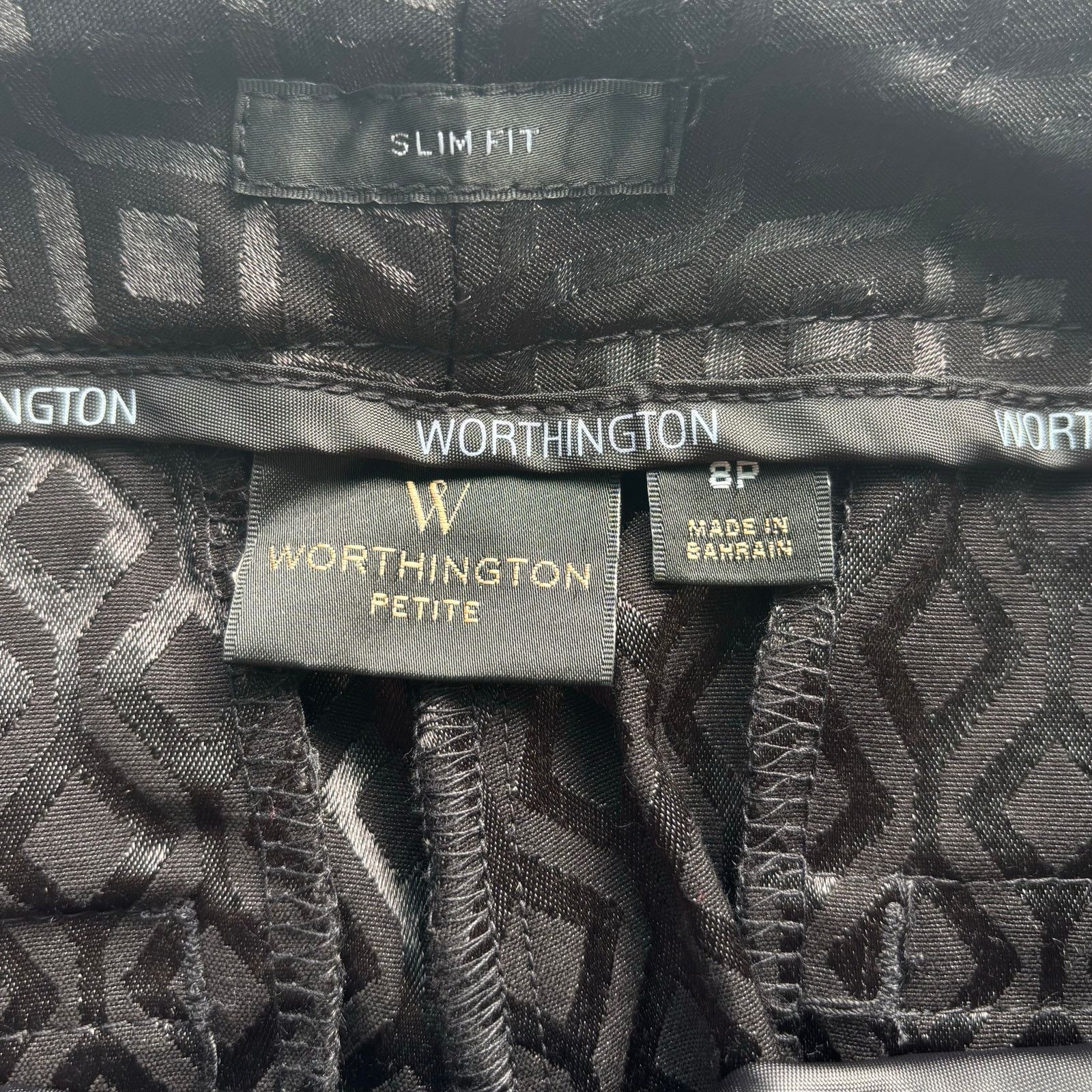 Worthington Worthington Black Slim Fit Ankle Pants NWT Size 8P Size 30" / US 8 / IT 44 - 7 Thumbnail