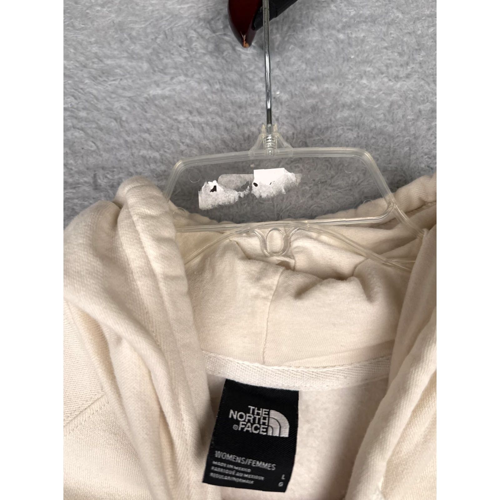 The North Face The North Face Hoodie Womens L White Half Dome Logo Fleece Sweatshirt Size L / US 10 / IT 46 - 7 Thumbnail
