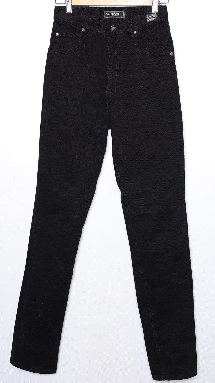 Versace Jeans Couture Versace Jeans Couture Vintage Black Denim Jeans Skinny Pants Size 27" / US 4 / IT 40 - 6 Thumbnail