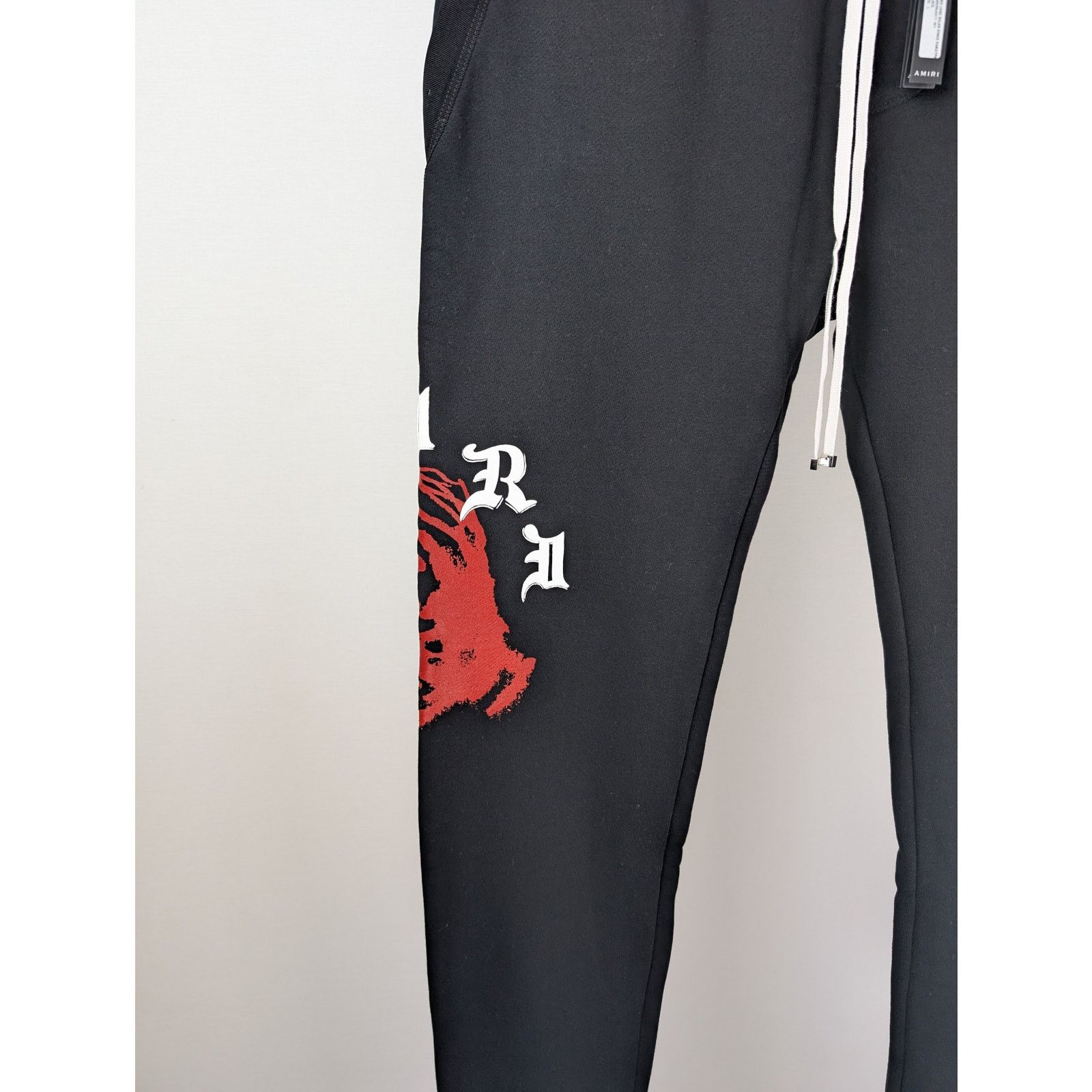 Amiri o1rshd1 Wes Lang Solar Kings Sweatpant in Black Size US 34 / EU 50 - 4 Thumbnail