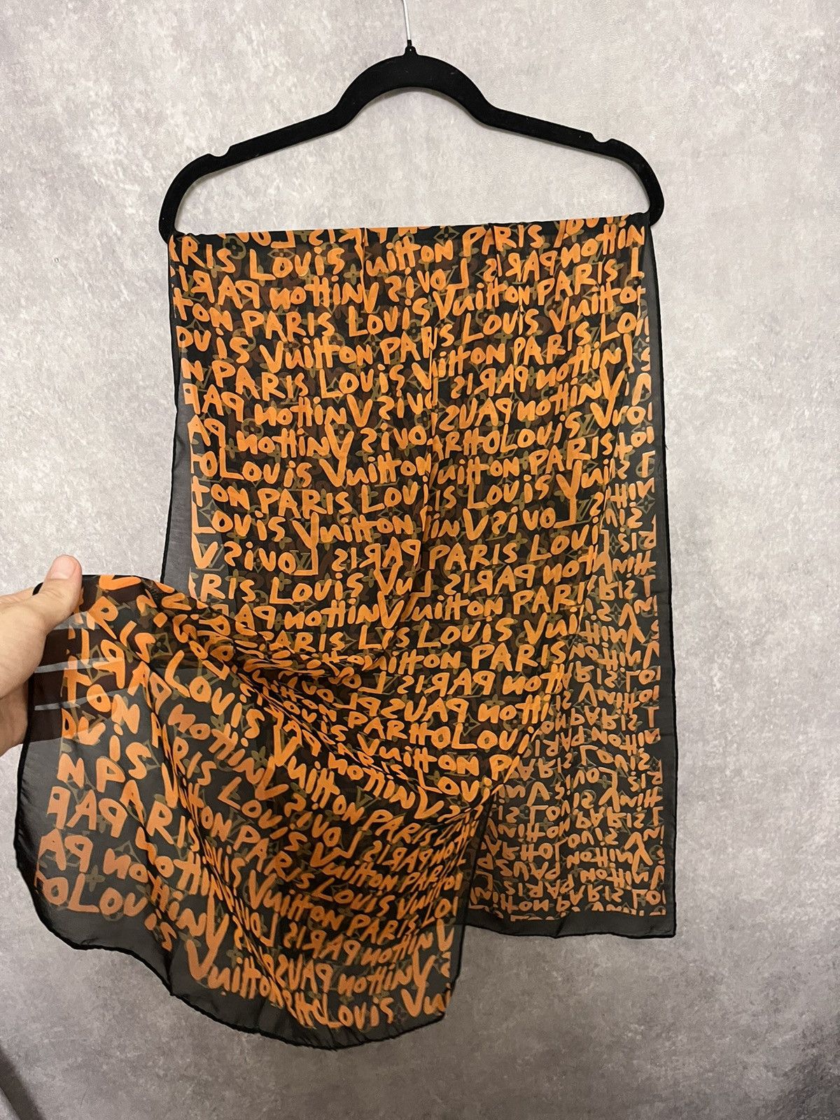 LOUIS VUITTON スプラウス グラフィティ マフラー ストール Louis Vuitton × Stephen Sprouse F/W 2008 Louis Vuitton x