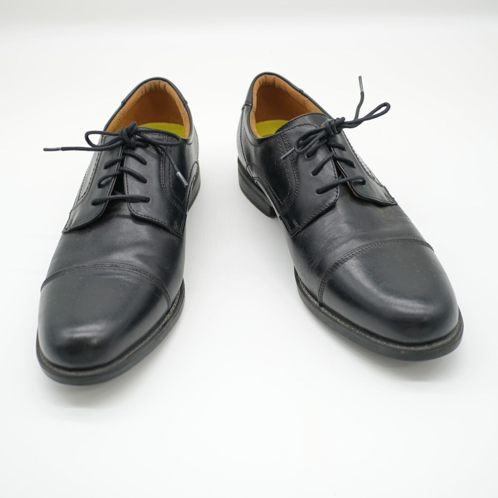 Florsheim Florsheim Comfortech Black Leather Oxford Shoes Toe Cap 10.5 Size US 10.5 / EU 43-44 - 1 Thumbnail