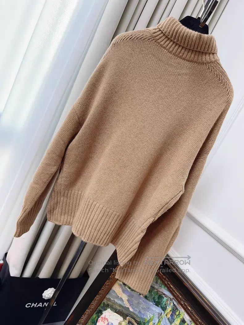 Loro Piana Loro Piana Khaki Brown Baby Cashmere Sweater Size S / US 4 / IT 40 - 2 Thumbnail