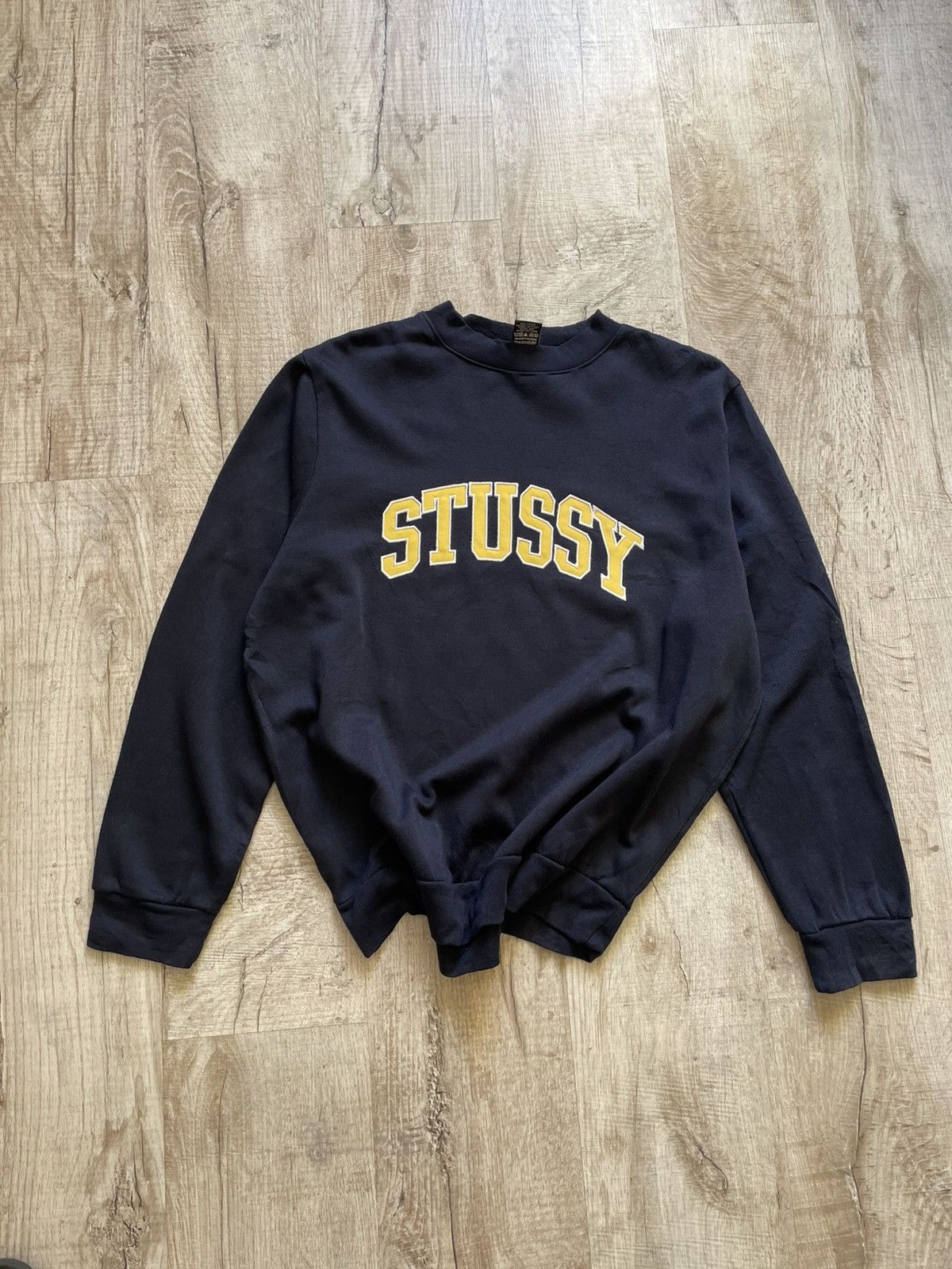 Stussy Vintage sweatshirt dense Stussy big logo Size US L / EU 52-54 / 3 - 6 Thumbnail