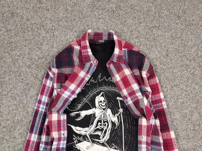 Flannel Vintage Flannel Shirt Checkered Travis Scott Style Hype Size US L / EU 52-54 / 3 - 5 Thumbnail
