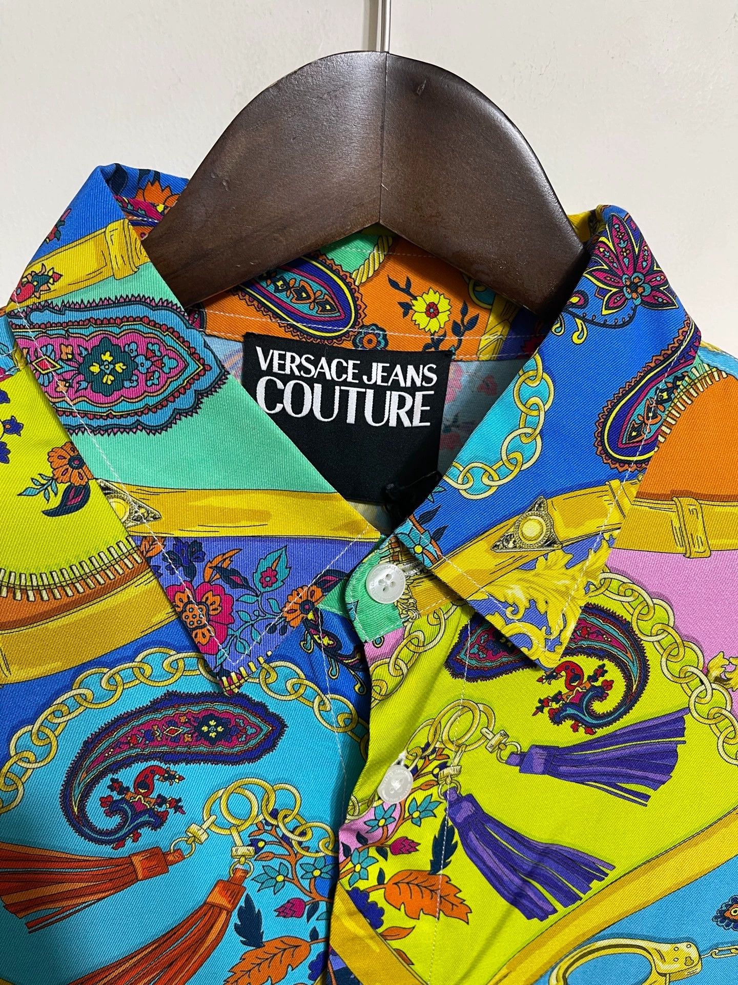 Versace Versace Oversize Baroque Print LS Shirt 52 Size US L / EU 52-54 / 3 - 3 Thumbnail