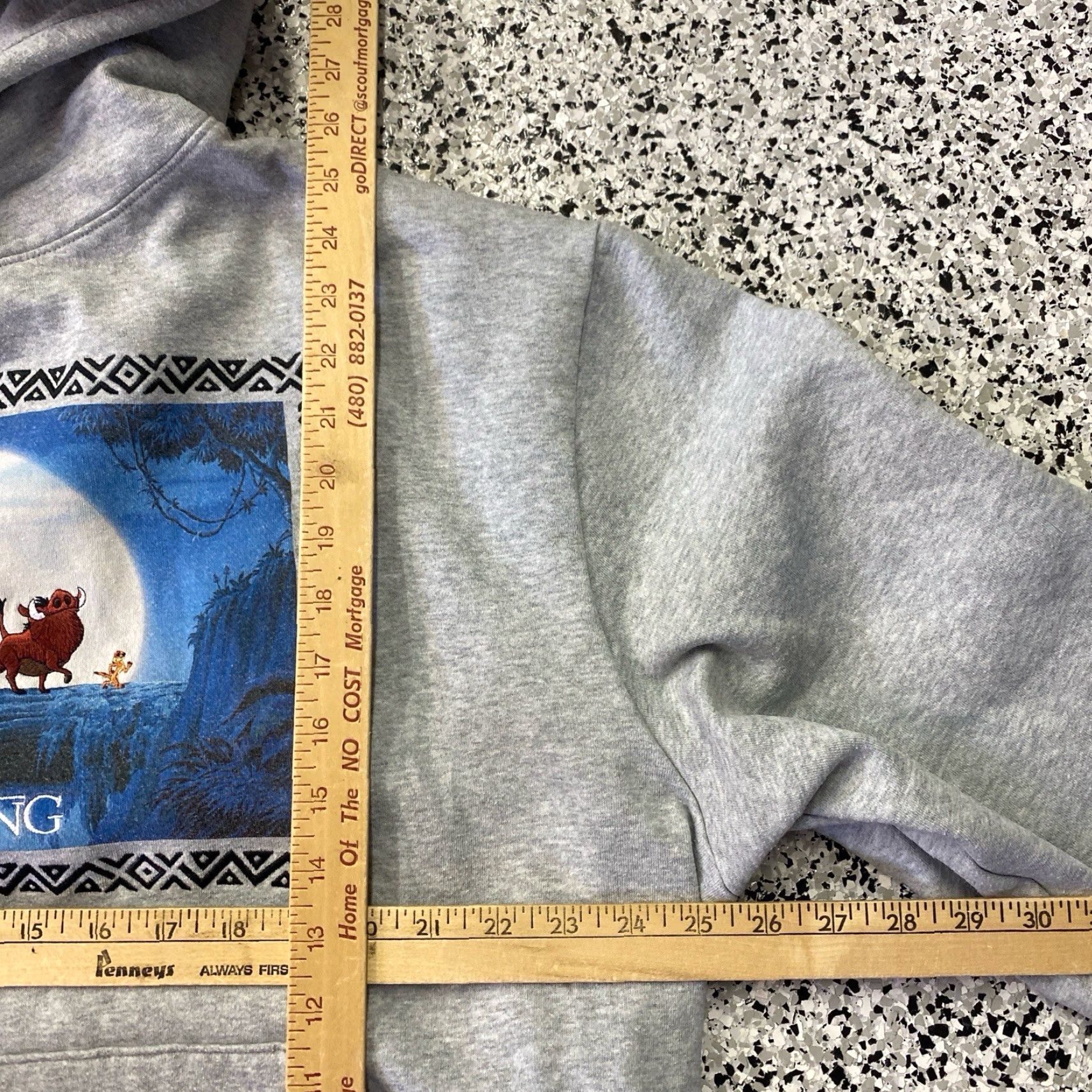 Disney VINTAGE Disney The Lion King Hoodie Embroidered Grey XL SEE MESURMENTS Mens Pullover Hooded Size US XL / EU 56 / 4 - 3 Thumbnail