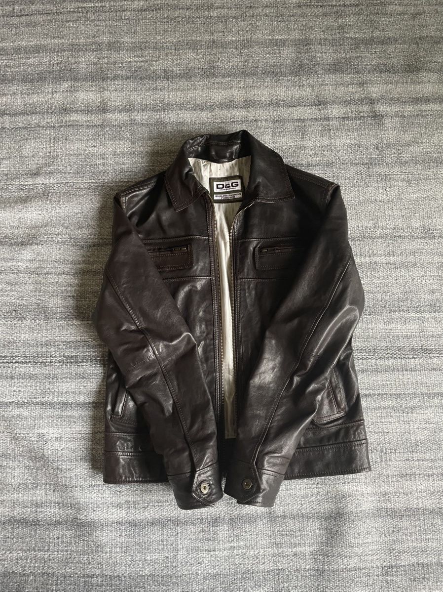 Dolce & Gabbana Dolce Gabbana Leather jacket Size US L / EU 52-54 / 3 - 1 Thumbnail