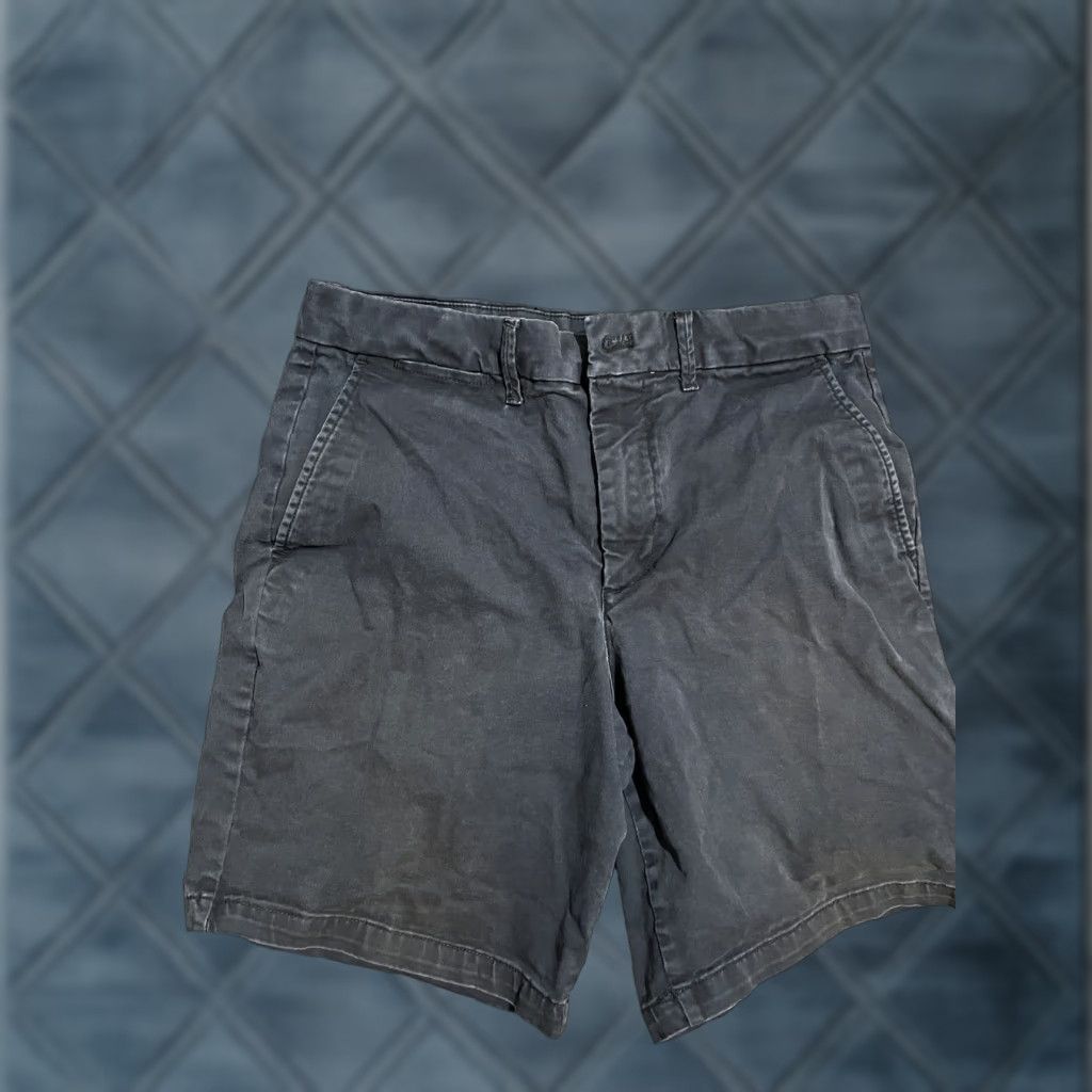 Gap Gap Mens 8 Inch Short Mid Rise Stretch Gapflex Navy Blue Chino Casual Regular 29 Distressed? Size US 29 - 1 Thumbnail