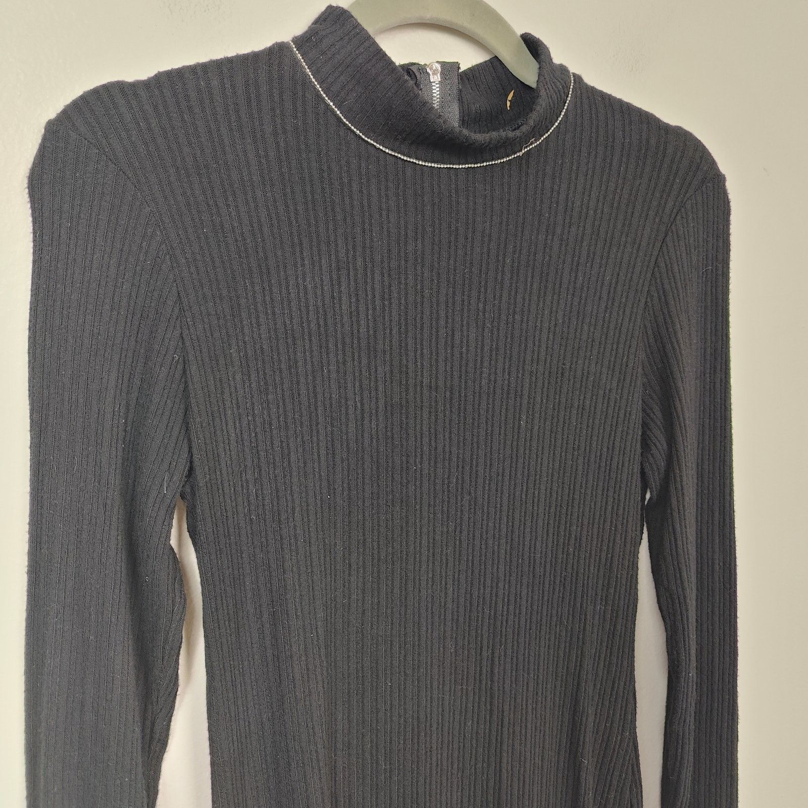 Other LNA Dress Womens Small Black Jewel Neckline Stacey Brushed Size S / US 4 / IT 40 - 3 Thumbnail