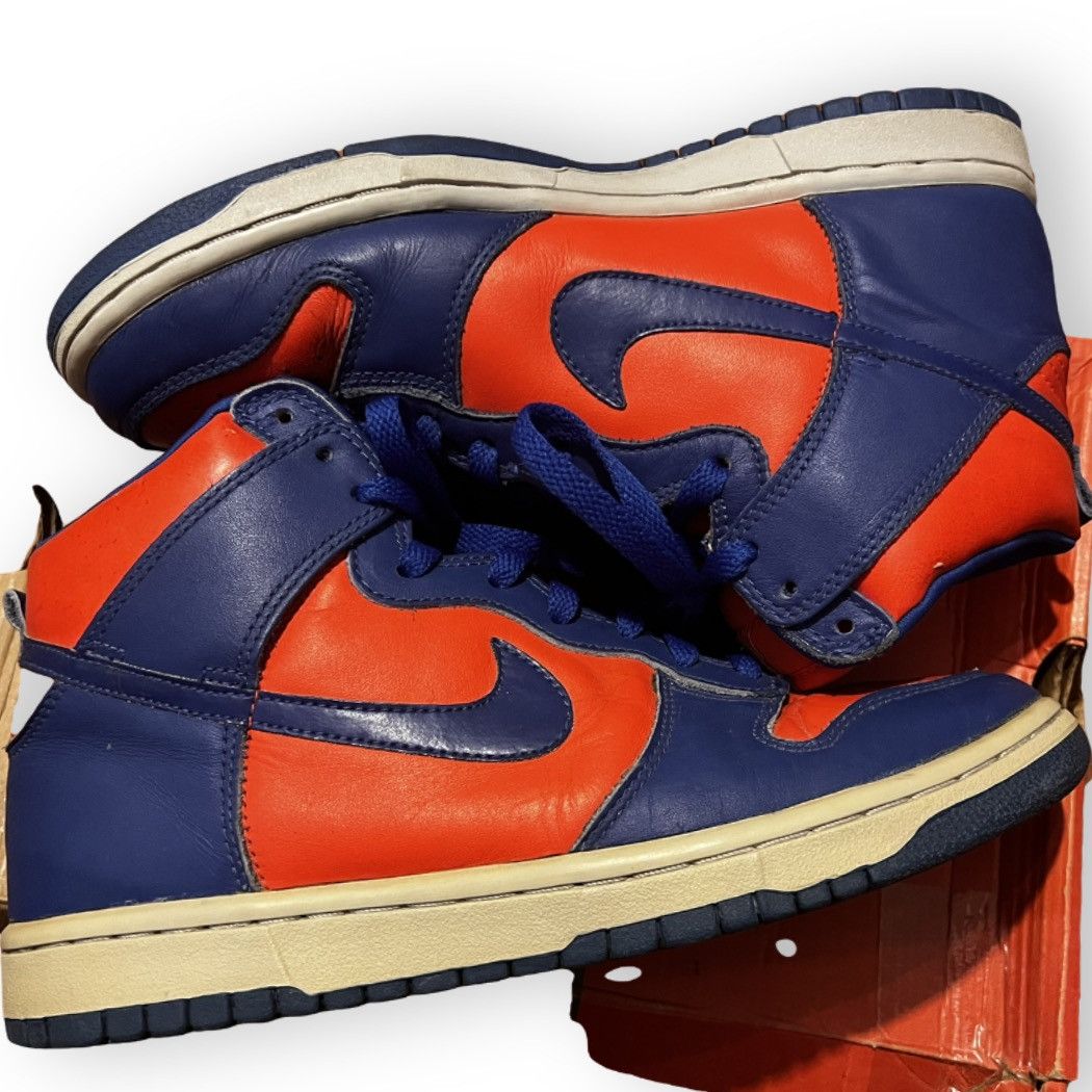 Nike × Vintage Nike dunk high LE 1999 “Knicks” Size US 8.5 / EU 41-42 - 2 Thumbnail