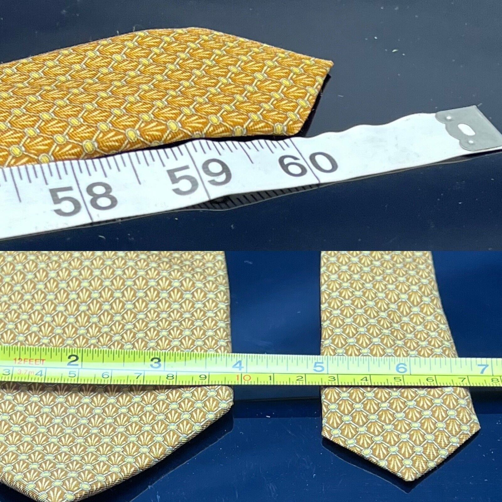 Ike Behar -IKE BEHAR ALL IMPORTED SILK USA HAND TAILORED NECKTIE Field Size ONE SIZE - 3 Thumbnail