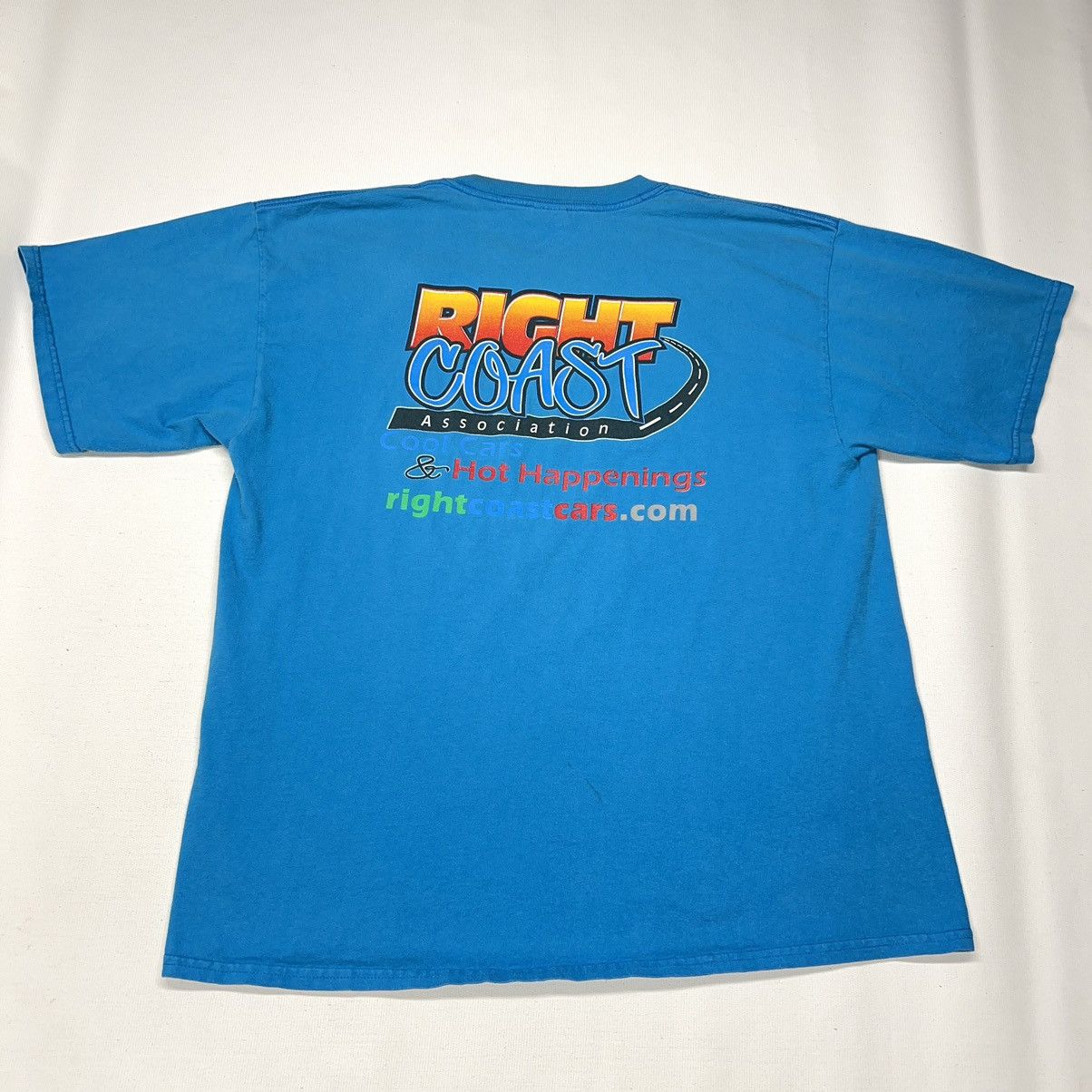 Gildan × Vintage VTG Car Tee Shirt Blue Hot Rod Classic Custom Auto Graphic Size US XL / EU 56 / 4 - 1 Thumbnail