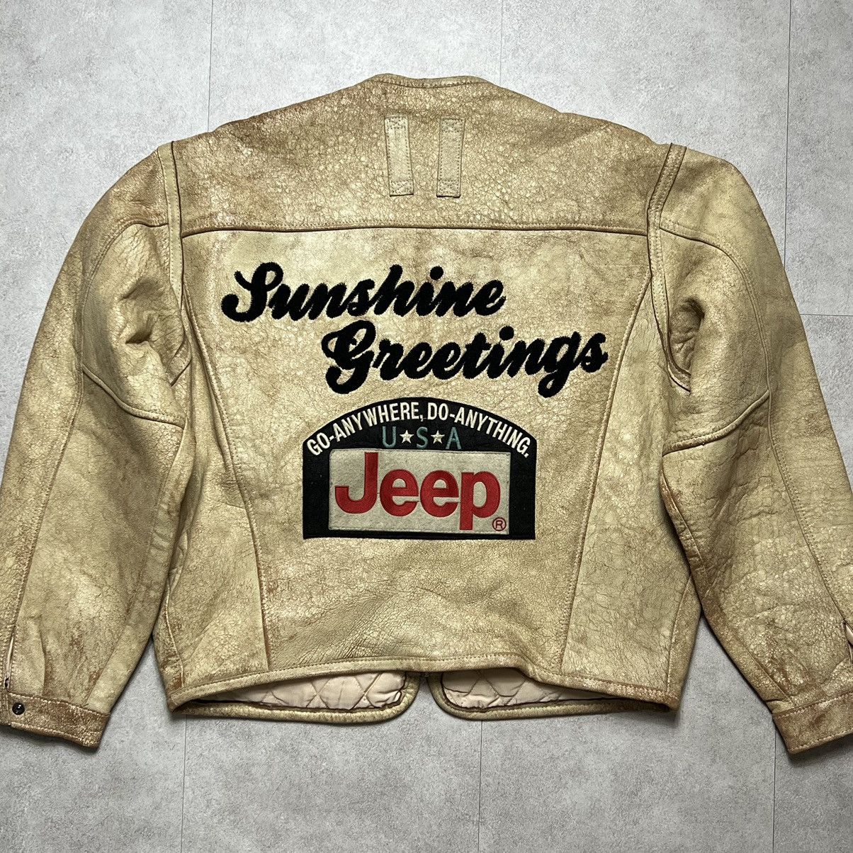 Jeep Vintage Multpocket Jeep Sheepskin Leather Jacket Size US L / EU 52-54 / 3 - 2 Thumbnail