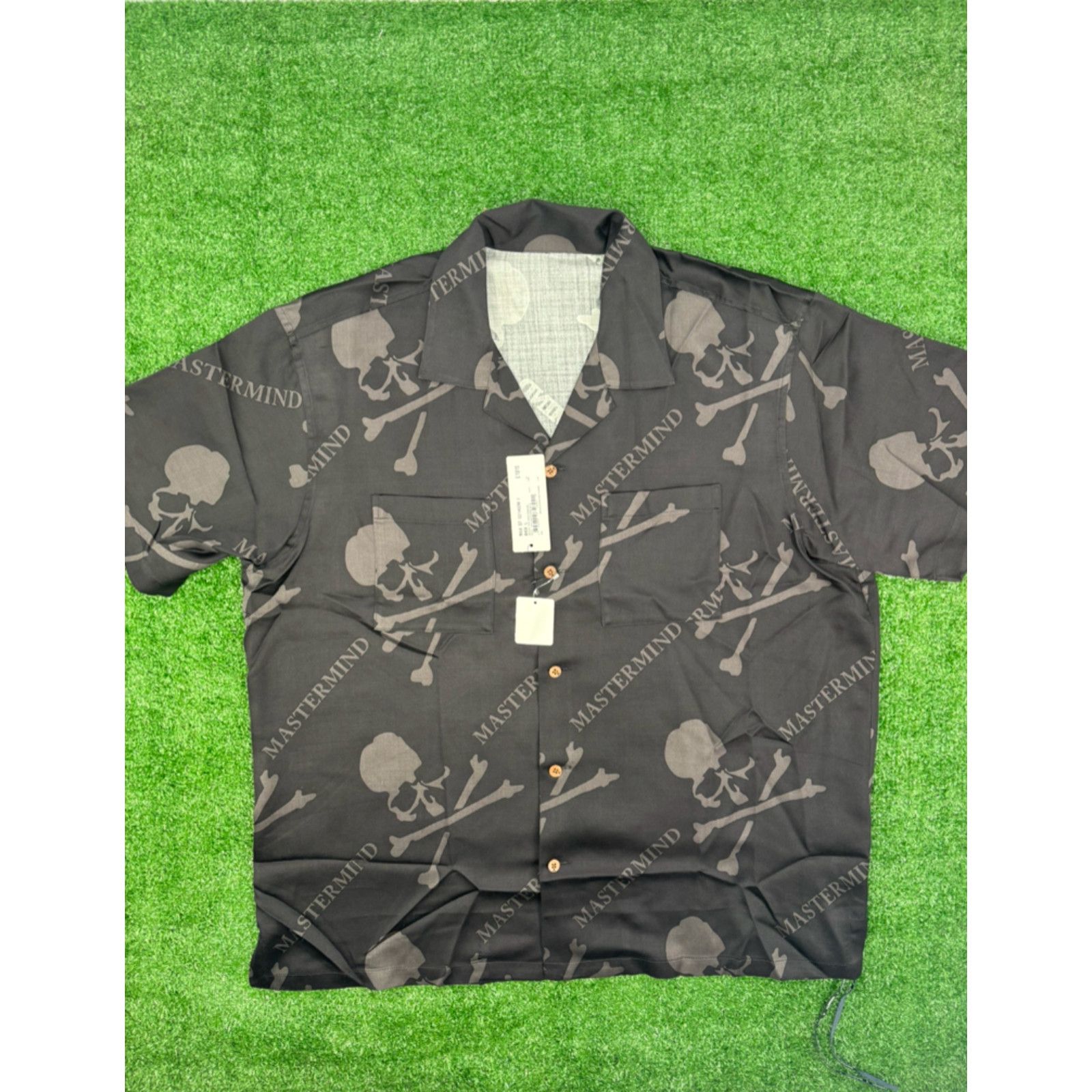 Mastermind Japan Mastermind World Silk Button Down S/S Shirt Size Large Size US L / EU 52-54 / 3 - 1 Thumbnail