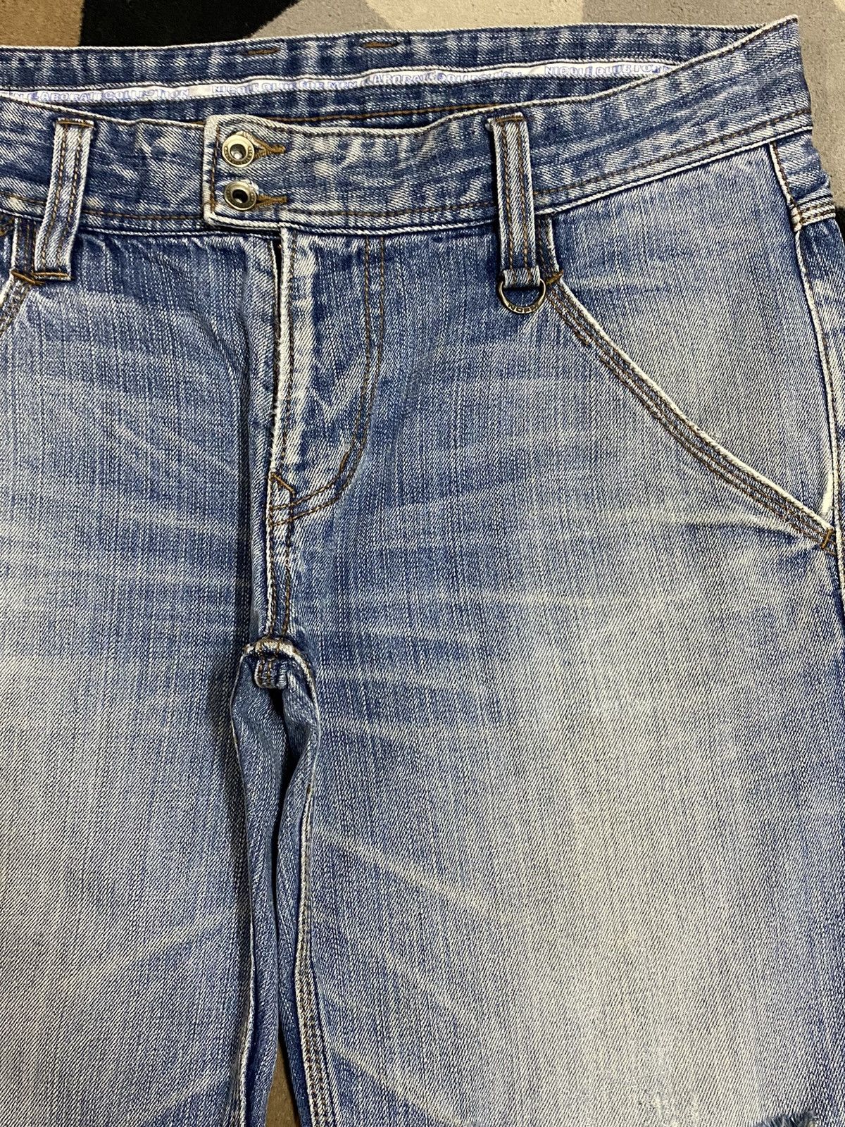 Japanese Brand Vintage Nicole Club Men Distressed Wide leg Jeans Size US 34 / EU 50 - 12 Thumbnail