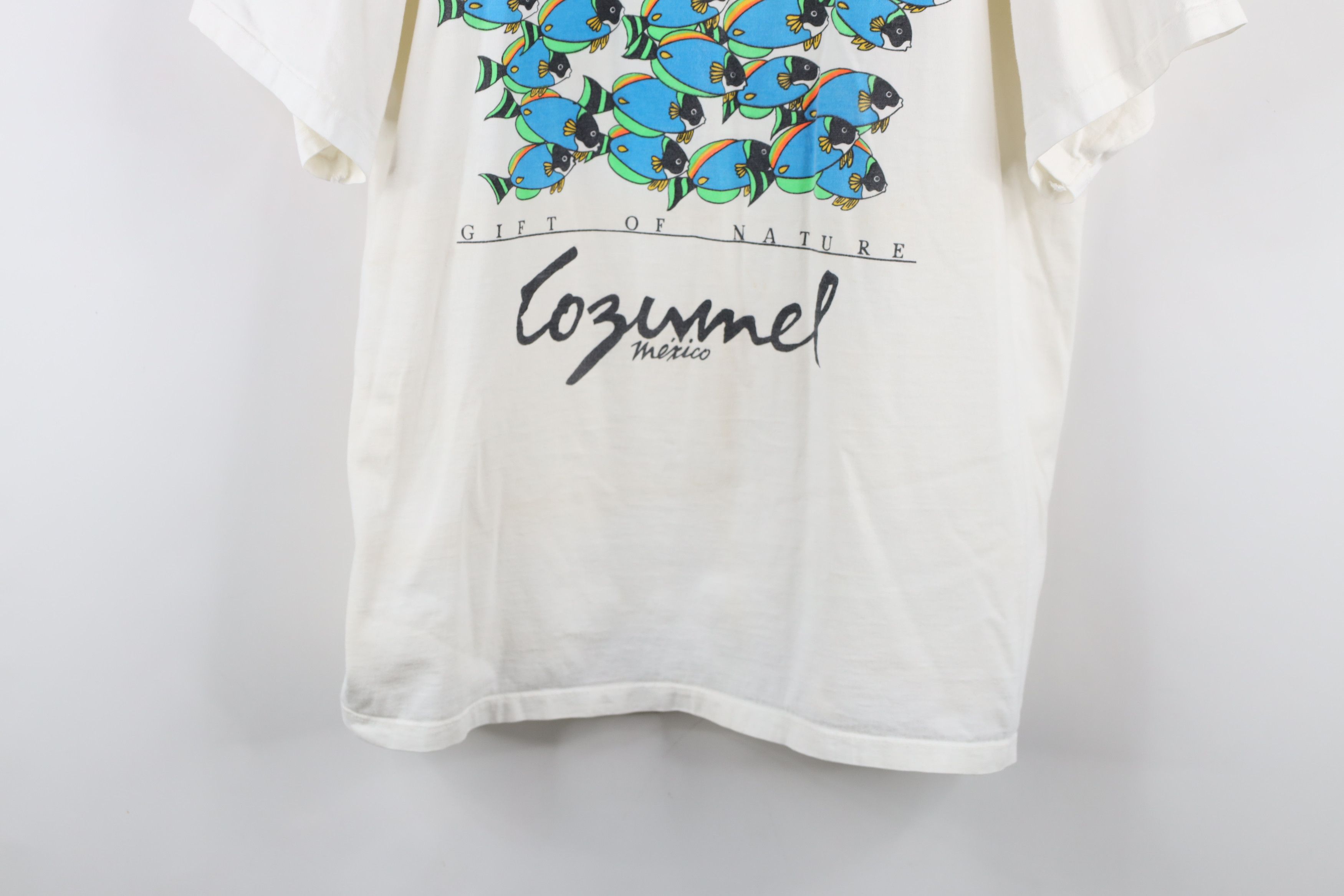 Vintage Vintage 90s Streetwear Nature Fish Cozumel Mexico T-Shirt Size US XXL / EU 58 / 5 - 3 Thumbnail