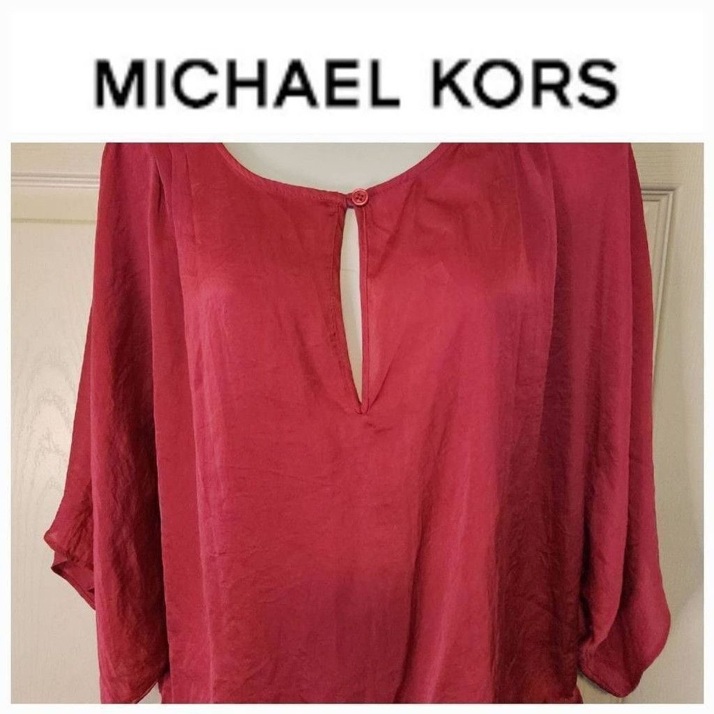Michael Kors Michael Kors Fushia Blouse Size L / US 10 / IT 46 - 1 Thumbnail