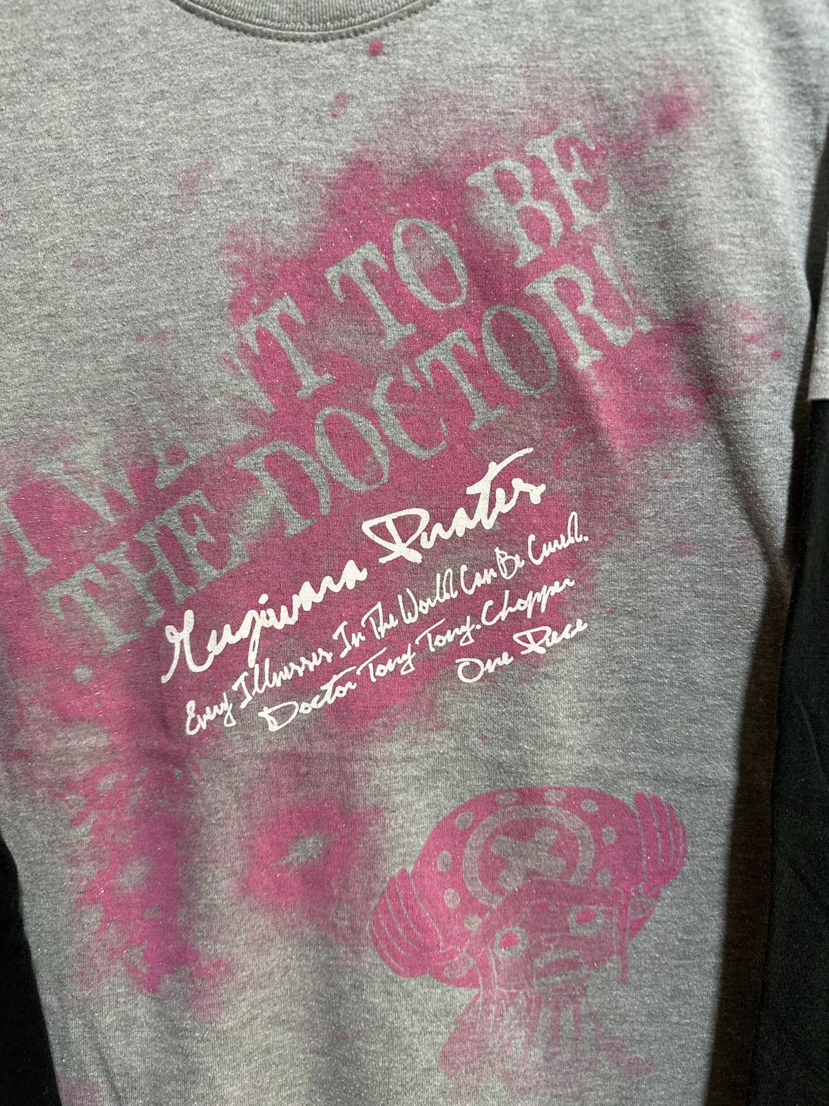 Anime Vintage Romance Dawn For The New World Grunge Faded Tee Size US M / EU 48-50 / 2 - 2 Thumbnail