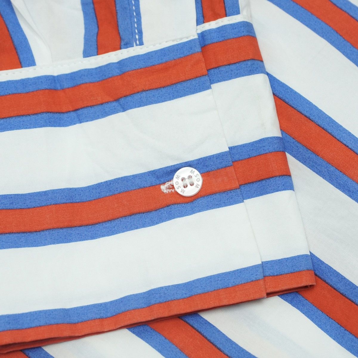 MSGM *NoTariff MSGM Milano Stripe Button Up Shirt Size XS / US 0-2 / IT 36-38 - 4 Thumbnail