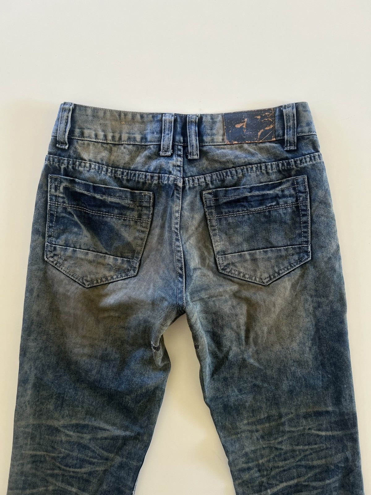 Japanese Brand Vintage Invisible Distress Denim Jeans Size 32" Size US 32 / EU 48 - 7 Thumbnail