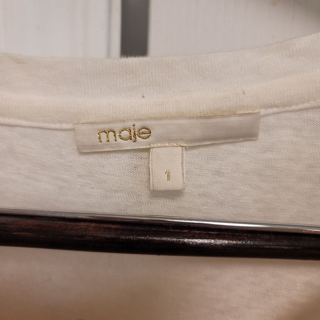 Maje Maje Metallic Gold Blouse Size M / US 6-8 / IT 42-44 - 3 Thumbnail