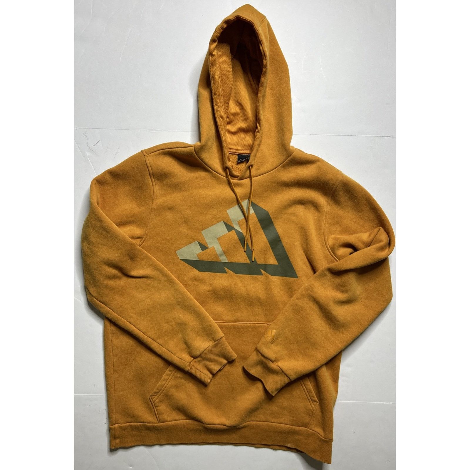 Adidas Adidas Hoodie Mens Medium Orange Pullover 3d Logo Outerwear Size US M / EU 48-50 / 2 - 2 Thumbnail