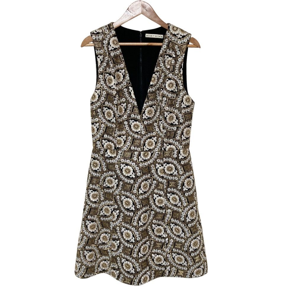 Other Other Alice + Olivia Embroidery Sleeveless Dress Others Dresses DUTY FREE for USA Size ONE SIZE - 1 Thumbnail