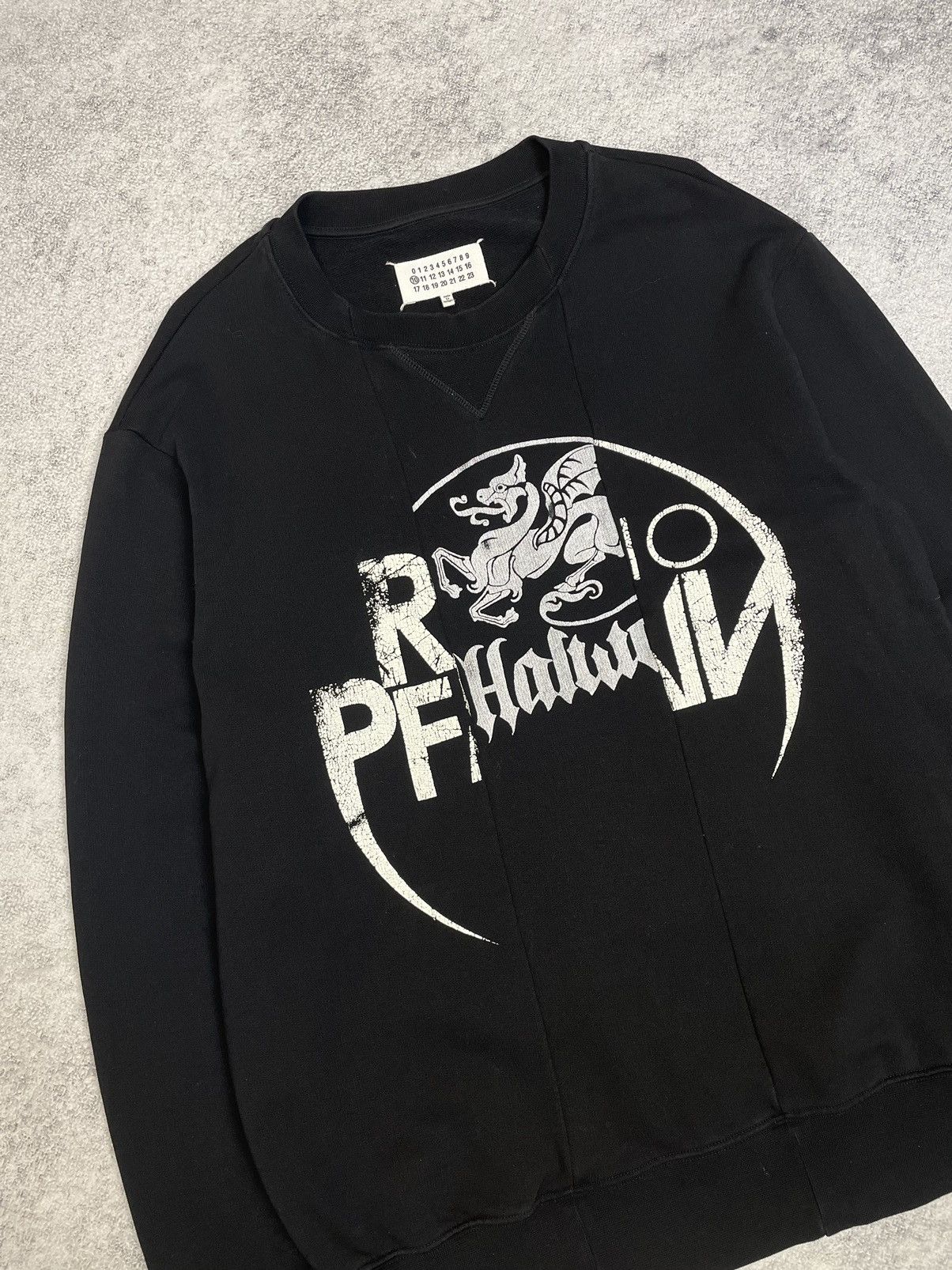 Maison Margiela FW17 Maison Margiela Irish Print Paneled Sweatshirt Size US M / EU 48-50 / 2 - 5 Thumbnail