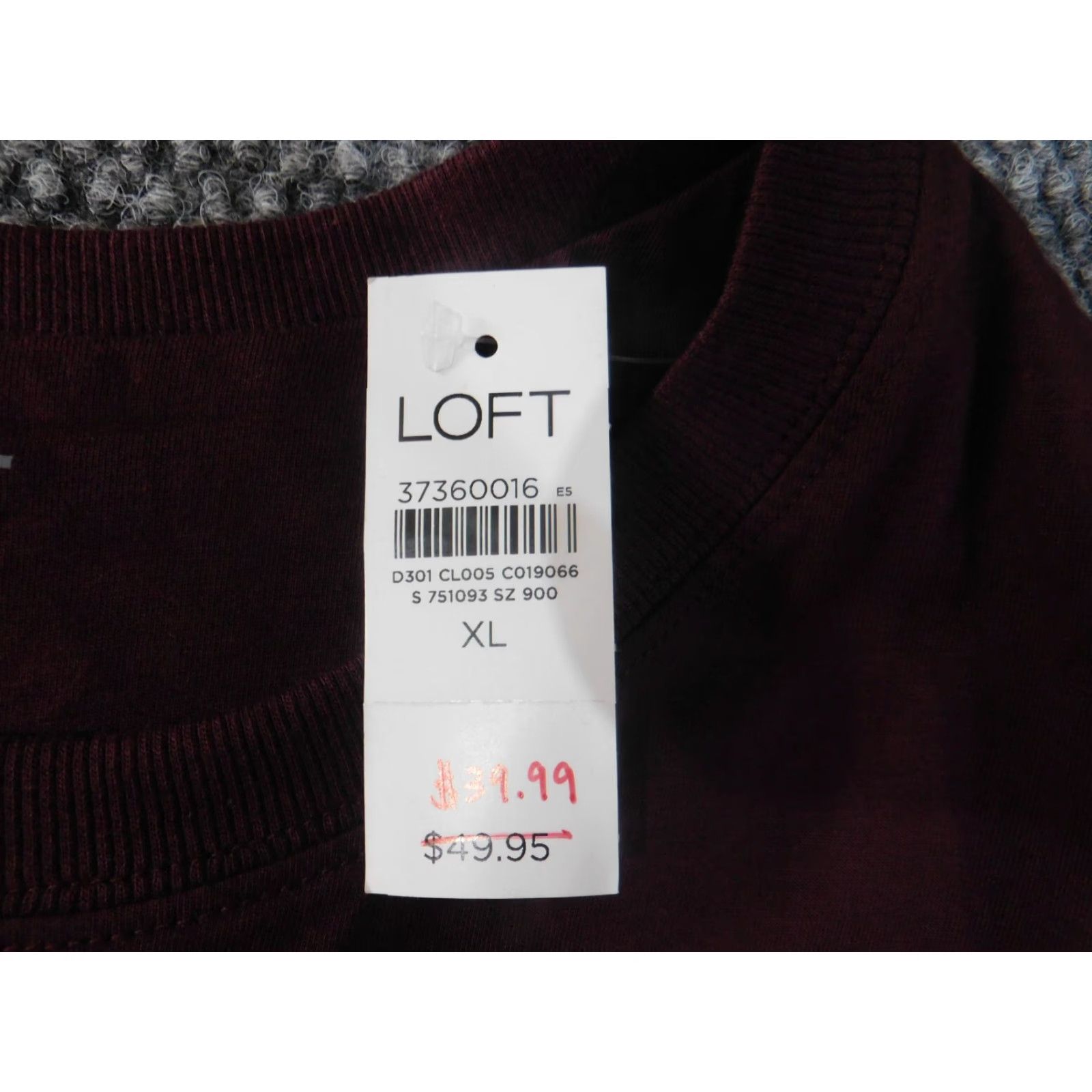Ann Taylor Loft XL red sleeveless pullover blouse Women's Cotton Modal Knit Round Neck Casual Basic Stretch Size XL / US 12-14 / IT 48-50 - 5 Thumbnail