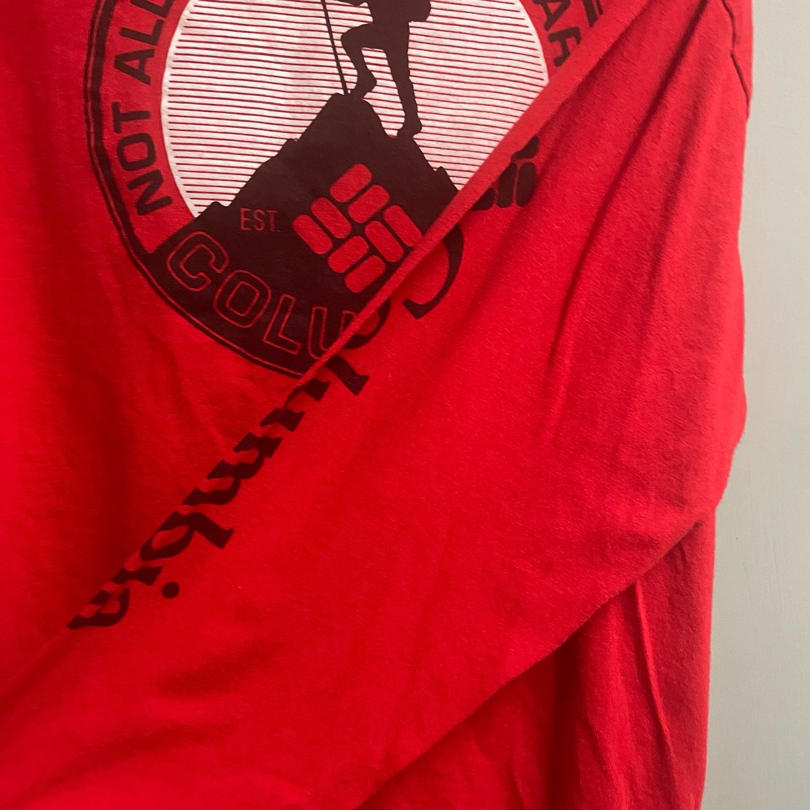 Columbia Columbia Mens Size Large Red Graphic Tee Logo Sleeve Gorp Size US L / EU 52-54 / 3 - 4 Thumbnail