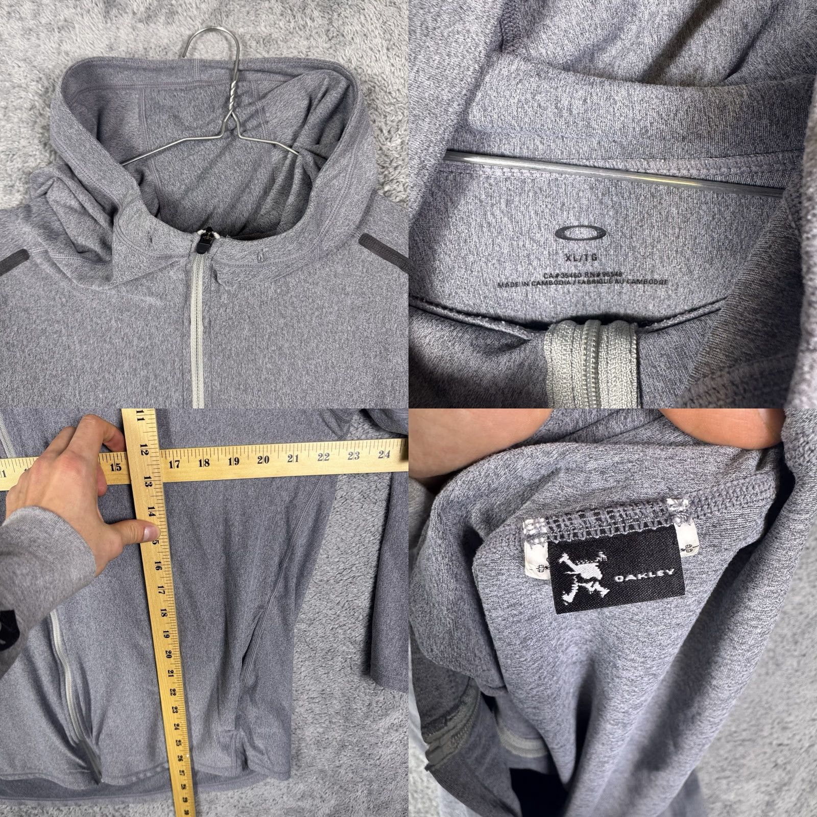 Oakley Oakley Jacket Mens XL Full Zip Tech Hoodie Stretch Sweatshirt Fitted Golf Light Size US XL / EU 56 / 4 - 8 Thumbnail