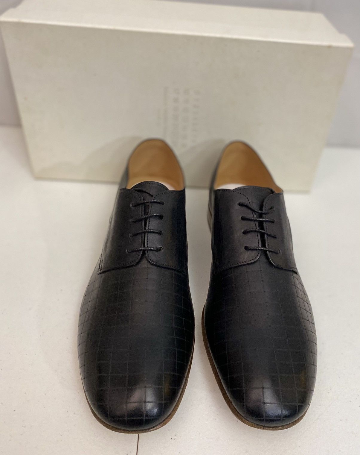 Maison Margiela Maison Margiela 22 🇮🇹 Black Veg Tan Laser Matrix Derby 11 New Size US 11 / EU 44 - 13 Thumbnail