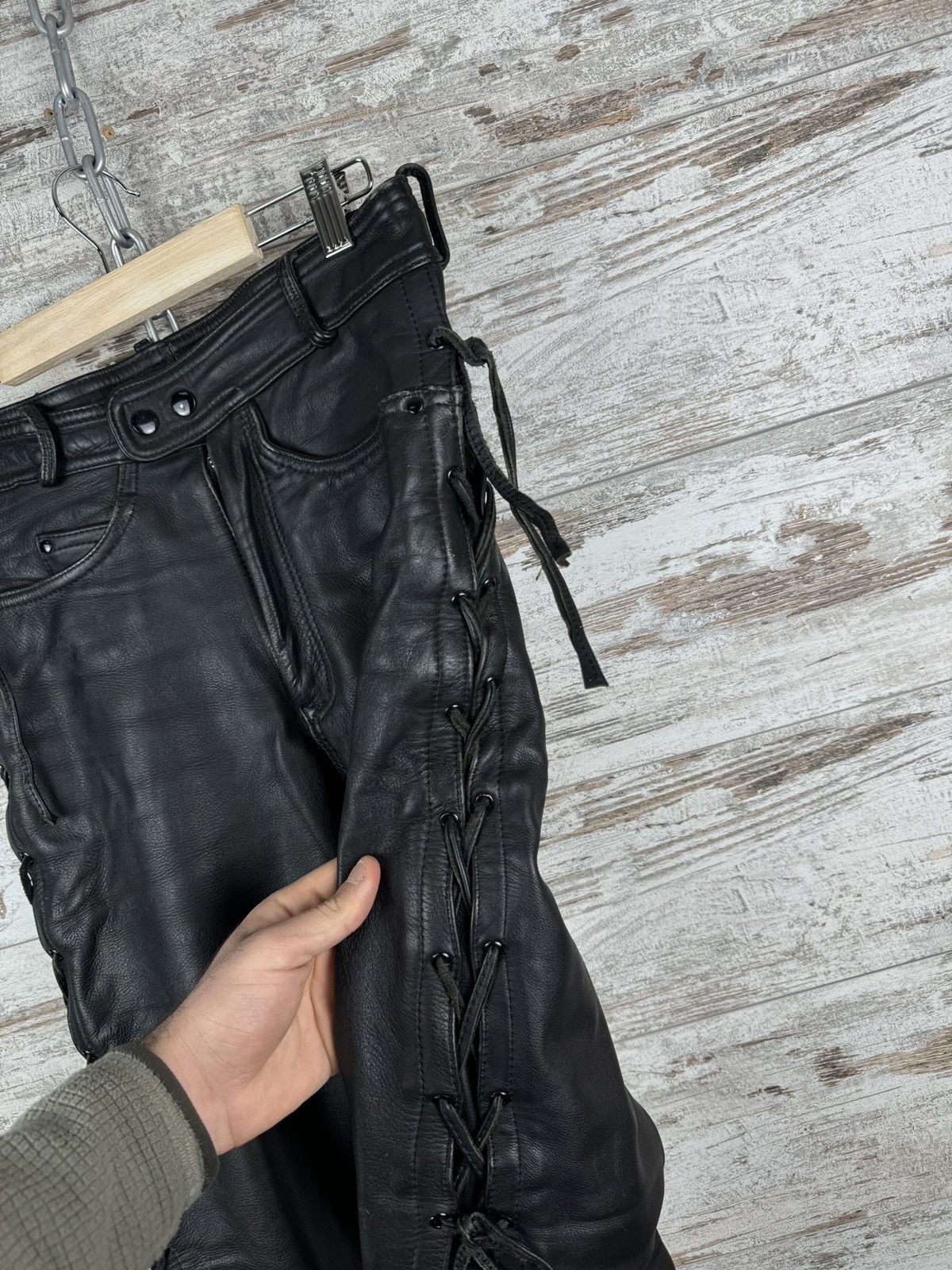 Leather Pants Opium Jeans LEATHER TROUSERS PANTS OPIUM CARTI