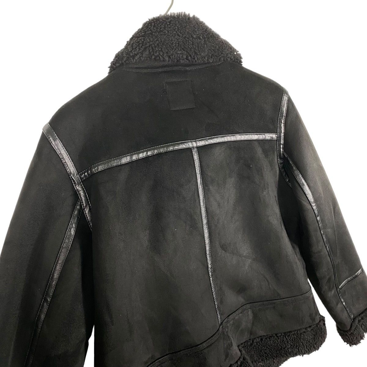 Zara Zara Black Faux Suede Jacket Size L / US 10 / IT 46 - 10 Thumbnail