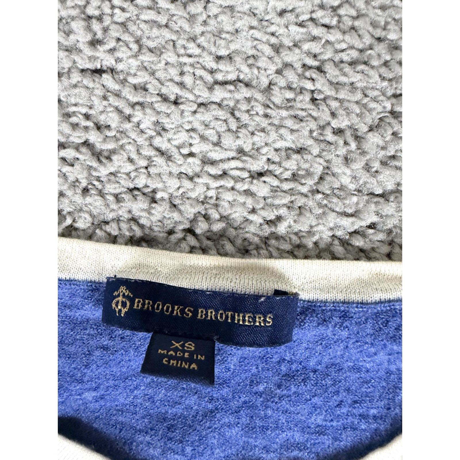 Brooks Brothers Brooks Brothers Shirt Womens XS Blue White Colorblock Ringer T-Shirt Top Size XS / US 0-2 / IT 36-38 - 3 Thumbnail